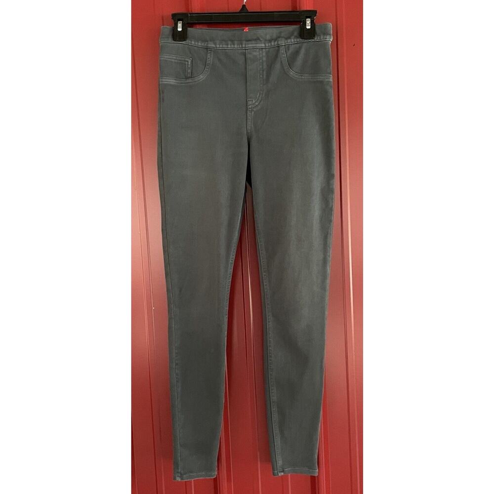 Spanx Leggings High Rise Jean-Ish Ankle Pants Stretch Cotton Blend Medium